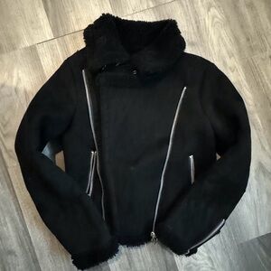 Zara Black Shearling Jacket